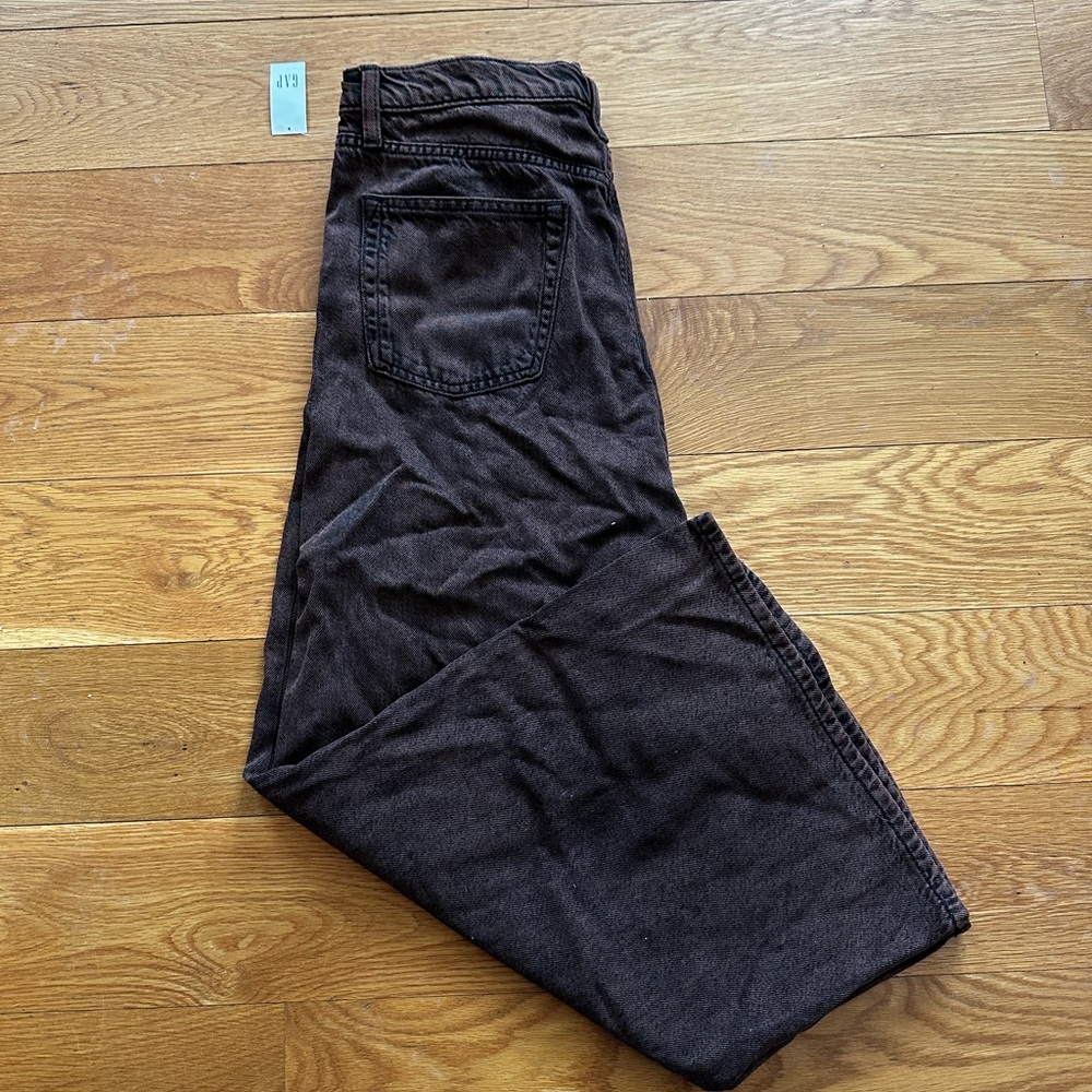 GAP Baggy Mid Rise Brown Jeans - Picture 4 of 6